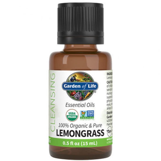 Lemongrass Essential Oil 0.5 oz. by Garden of Life